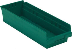 LEWISBins+ - 17-7/8" Deep, Green Hopper Shelf Bin - 4" High x 6-5/8" Wide x 17-7/8" Long - Benchmark Tooling