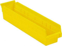 LEWISBins+ - 17-7/8" Deep, Yellow Hopper Shelf Bin - 4" High x 4-1/8" Wide x 17-7/8" Long - Benchmark Tooling