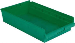 LEWISBins+ - 17-7/8" Deep, Green Hopper Shelf Bin - 4" High x 11-1/8" Wide x 17-7/8" Long - Benchmark Tooling