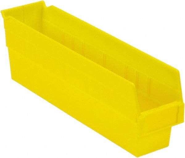 LEWISBins+ - 17-7/8" Deep, Yellow Hopper Shelf Bin - 6" High x 4-1/8" Wide x 17-7/8" Long - Benchmark Tooling