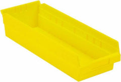 LEWISBins+ - 17-7/8" Deep, Yellow Hopper Shelf Bin - 4" High x 6-5/8" Wide x 17-7/8" Long - Benchmark Tooling