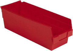 LEWISBins+ - 17-7/8" Deep, Red Hopper Shelf Bin - 6" High x 6-5/8" Wide x 17-7/8" Long - Benchmark Tooling