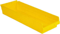 LEWISBins+ - 23-5/8" Deep, Yellow Hopper Shelf Bin - 4" High x 8-3/8" Wide x 23-5/8" Long - Benchmark Tooling