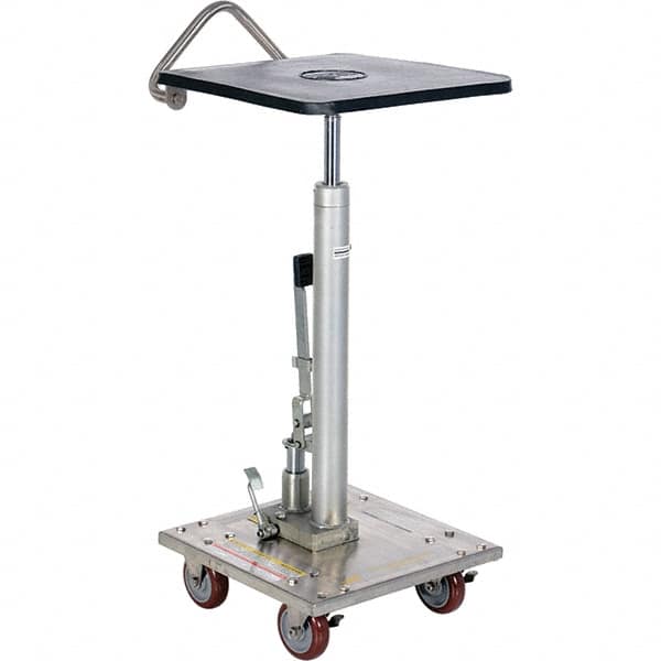 Vestil - 200 Lb Capacity Hydraulic Post Table - 31" to 49" Lift Height, 16" Platform Length x 16" Platform Width - Benchmark Tooling