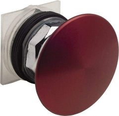 Schneider Electric - 30mm Mount Hole, Extended Mushroom Head, Pushbutton Switch Only - Round, Red Pushbutton, Nonilluminated, Maintained (MA) - Benchmark Tooling