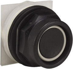 Schneider Electric - 30mm Mount Hole, Extended Straight, Pushbutton Switch Only - Black Pushbutton, Momentary (MO) - Benchmark Tooling