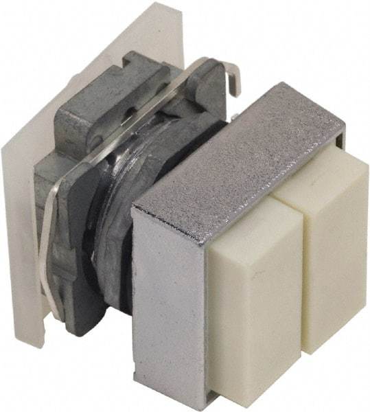 Schneider Electric - 30mm Mount Hole, Pushbutton Switch Only - Square, Nonilluminated, Momentary (MO) - Benchmark Tooling