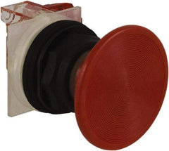 Schneider Electric - 30mm Mount Hole, Extended Straight, Pushbutton Switch with Contact Block - Red Pushbutton, Momentary (MO) - Benchmark Tooling