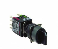 Schneider Electric - 16mm Mount Hole, Selector Switch - Black, Maintained (MA), NO/NC, Vibration Resistant - Benchmark Tooling