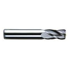 5/16 Dia. x 2-1/2 Overall Length 4-Flute .020 C/R Solid Carbide SE End Mill-Round Shank-Center Cut-TiN - Benchmark Tooling