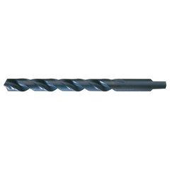 F RHS / RHC HSS 118 Degree Radial Point Automotive Tanged Shank Drill - Steam Oxide - Exact Industrial Supply