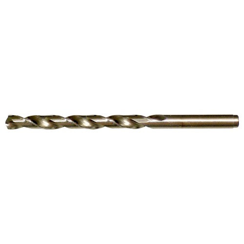 #3 RHS / RHC HSS-CO 8% (M42) 135 Degree Split Point NAS907 Type J Cobalt Heavy Duty Jobber Drill - Straw / Gold Oxide - Exact Industrial Supply