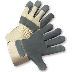 Premium Side Gray Leather Palm Gloves X-Large - Benchmark Tooling
