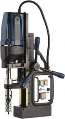 Cleveland Steel Tool - 1/2" Chuck, 2" Travel, Portable Magnetic Drill Press - 570 RPM, 10 Amps, 1.5 hp, 1200 Watts - Benchmark Tooling