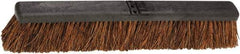 Harper Brush - 24" Heavy Duty Palmyra Push Broom - 2-7/8" Bristle Length, Plastic Block, Bolt-On Handle Connection, Handle Sold Separately - Benchmark Tooling