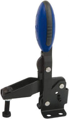 KIPP - Vertical Handle, Manual Hold Down Toggle Clamp - U-Bar, Flanged Base, Nitride/Oxide Finish, Steel - Benchmark Tooling