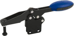 KIPP - Horizontal Handle, Manual Hold Down Toggle Clamp - U-Bar, Straight Base, Nitride/Oxide Finish, Steel - Benchmark Tooling