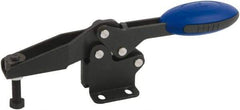 KIPP - Horizontal Handle, Manual Hold Down Toggle Clamp - U-Bar, Flanged Base, Nitride/Oxide Finish, Steel - Benchmark Tooling