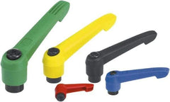 KIPP - 5/8-11, Fiberglass Reinforced Plastic Threaded Hole Adjustable Clamping Handle - 126mm OAL, 77mm High - Benchmark Tooling