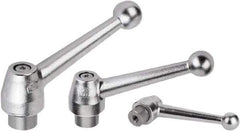 KIPP - 1/2-13, Steel Threaded Hole Adjustable Clamping Handle - 125.5mm OAL, 69mm High - Benchmark Tooling
