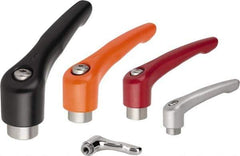 KIPP - M5, Zinc Threaded Hole Adjustable Clamping Handle - 37mm OAL, 33mm High - Benchmark Tooling