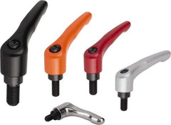 KIPP - M10, Zinc Threaded Stud Adjustable Clamping Handle - 109mm OAL, 67.5mm High - Benchmark Tooling