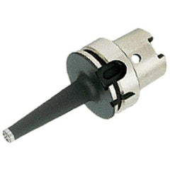 Iscar - HSK100A Taper Shank 16mm Hole End Mill Holder/Adapter - 29mm Nose Diam, 187mm Projection, Through-Spindle Coolant - Exact Industrial Supply