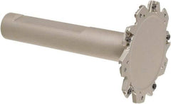 Iscar - Shank Connection, 7/8" Depth of Cut, 2-1/2" Cutter Diam, 5 Tooth Indexable Slotting Cutter - 3/4" Shank Diam, ETS-LN08 Toolholder, LNET 08 Insert, Right Hand Cutting Direction - Benchmark Tooling