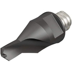 Iscar - MM ECS Grade IC908 Carbide Center Drill Milling Tip Insert - TiAlN/TiN Finish, 1 Flute, 6.41mm Cutting Diam, 8.6mm Depth of Cut, 25.5mm Extension - Benchmark Tooling