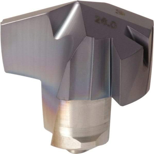 Iscar - 26.01mm Diam Grade IC908 Replaceable Drill Tip - Carbide, TiAlN/TiN Finish - Benchmark Tooling