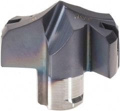 Iscar - Series HCP-IQ, 18.01mm Diam Grade IC908 Replaceable Drill Tip - Carbide, TiAlN/TiN Finish, 18 Seat Size - Benchmark Tooling