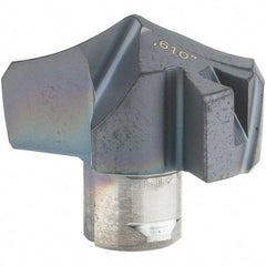 Iscar - Series HCP-IQ, 15.49mm Diam Grade IC908 Replaceable Drill Tip - Carbide, TiAlN/TiN Finish, 15 Seat Size - Benchmark Tooling