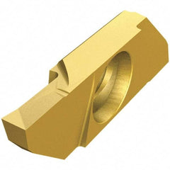 Iscar - SCIL22250 P IC1008 Grade, 0.0984" Cutting Width, Carbide Cutoff Insert - Neutral Lead Angle, 0.002" Cnr Rad, TiAlN/TiN Coated, Single End - Benchmark Tooling