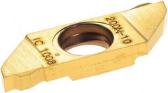 Iscar - SCIL22200 IC1008 Grade, 0.0787" Cutting Width, Carbide Cutoff Insert - Neutral Lead Angle, 0.0039" Cnr Rad, TiAlN/TiN Coated, Single End - Benchmark Tooling