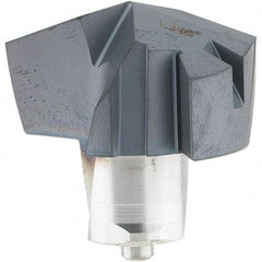 Iscar - Series ICM, 32.89mm Diam Grade IC908 Replaceable Drill Tip - Carbide, TiAlN/TiN Finish, 32 Seat Size - Benchmark Tooling