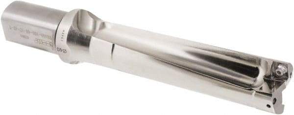 Iscar - 160mm Max Drill Depth, 4xD, 44.9mm Diam, Indexable Insert Drill - 2 Inserts, 40mm Shank Diam, Straight Shank - Benchmark Tooling