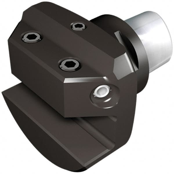 Iscar - 60mm Head Length, Modular Grooving Blade Holder Head - Neutral Cut, System Size C6, Through Coolant, Series CAMFIX - Benchmark Tooling