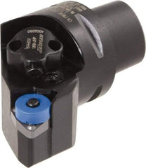 Iscar - Right Hand Cut, Size C4, Various Insert Compatiblity, External Modular Turning & Profiling Cutting Unit Head - 27mm Ctr to Cutting Edge, 50mm Head Length, Through Coolant, Series CAMFIX, Heliturn LD, JetHPLine - Benchmark Tooling