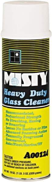 Misty - 20 oz Aerosol Can Citrus Glass Cleaner - Concentrated, Use on Glass - Benchmark Tooling