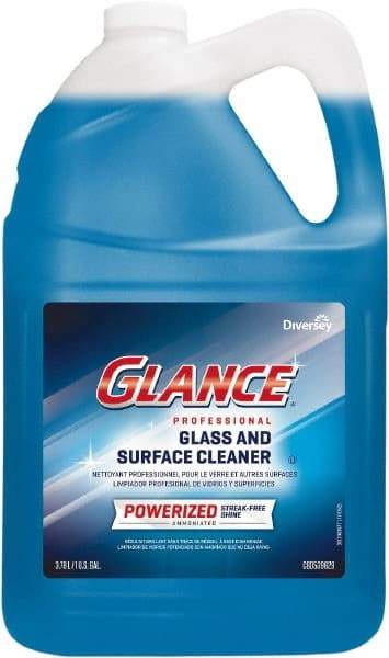 Diversey - 1 Gal Bottle Ammonia Glass Cleaner - Use on Countertops, Glass, Mirrors, Sinks, Stainless Steel, Washable Surfaces - Benchmark Tooling