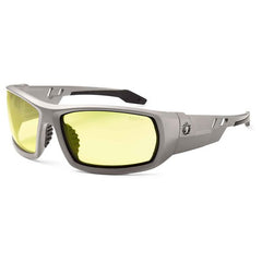 Odin Yellow Lens Matte Gray Safety Glasses - Benchmark Tooling