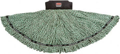 Rubbermaid - Black Head Band, Large Microfiber Loop End Mop Head - 4 Ply - Benchmark Tooling