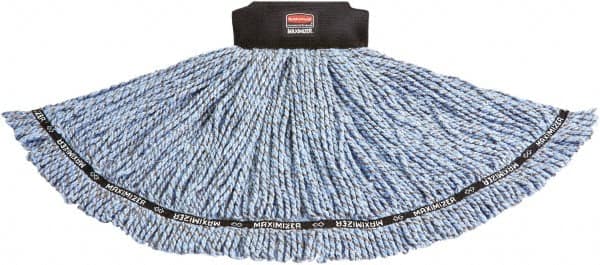 Rubbermaid - 2-1/2" Black Head Band, Large Blended Fiber Loop End Mop Head - 4 Ply - Benchmark Tooling