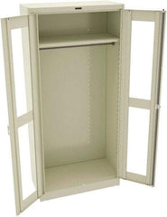 Tennsco - 6 Shelf Wardrobe Storage Cabinet - Steel, 36" Wide x 24" Deep x 78" High, Champagne/Putty - Benchmark Tooling