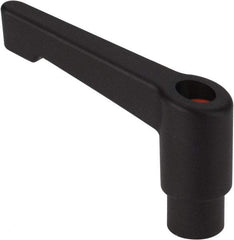 Morton Machine Works - 1/2-13, 0.79" Hub Diam, Glass Fiber Reinforced Plastic A-Tapped Adjustable Clamping Handle - 3.15" OAL, 2.48" High, 0.55" Hole Depth - Benchmark Tooling