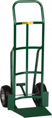 Little Giant - 800 Lb Capacity 47" OAH Hand Truck - 13-1/2 x 16" Base Plate, Continuous Handle, Steel, Pneumatic Wheels - Benchmark Tooling