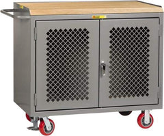 Little Giant - Mobile Service Workbench - Steel, Gray, 48" Long x 24" Deep x 41" High - Benchmark Tooling