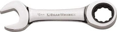 GearWrench - 12mm 12 Point Combination Wrench - Chrome Vanadium Steel, Full Polish Finish - Benchmark Tooling