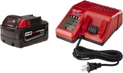 Milwaukee Tool - 18 Volt, 1 Battery Lithium-Ion Power Tool Charger - Battery Included - Benchmark Tooling