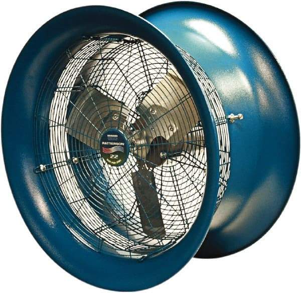 Patterson Fan - 22" Blade, 1/2 hp, 5,570 CFM, Industrial Circulation Fan - Suspension, 208-230/460 Volts, 1 Speed - Benchmark Tooling